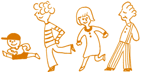 BREAD JUNCTIONのチラシに使用した人物イラスト（after）